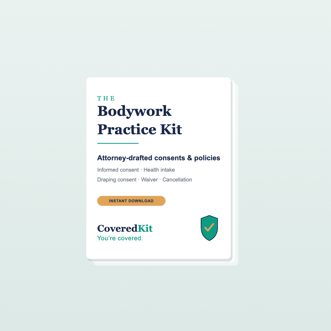 CoveredKit for Massage & Bodywork