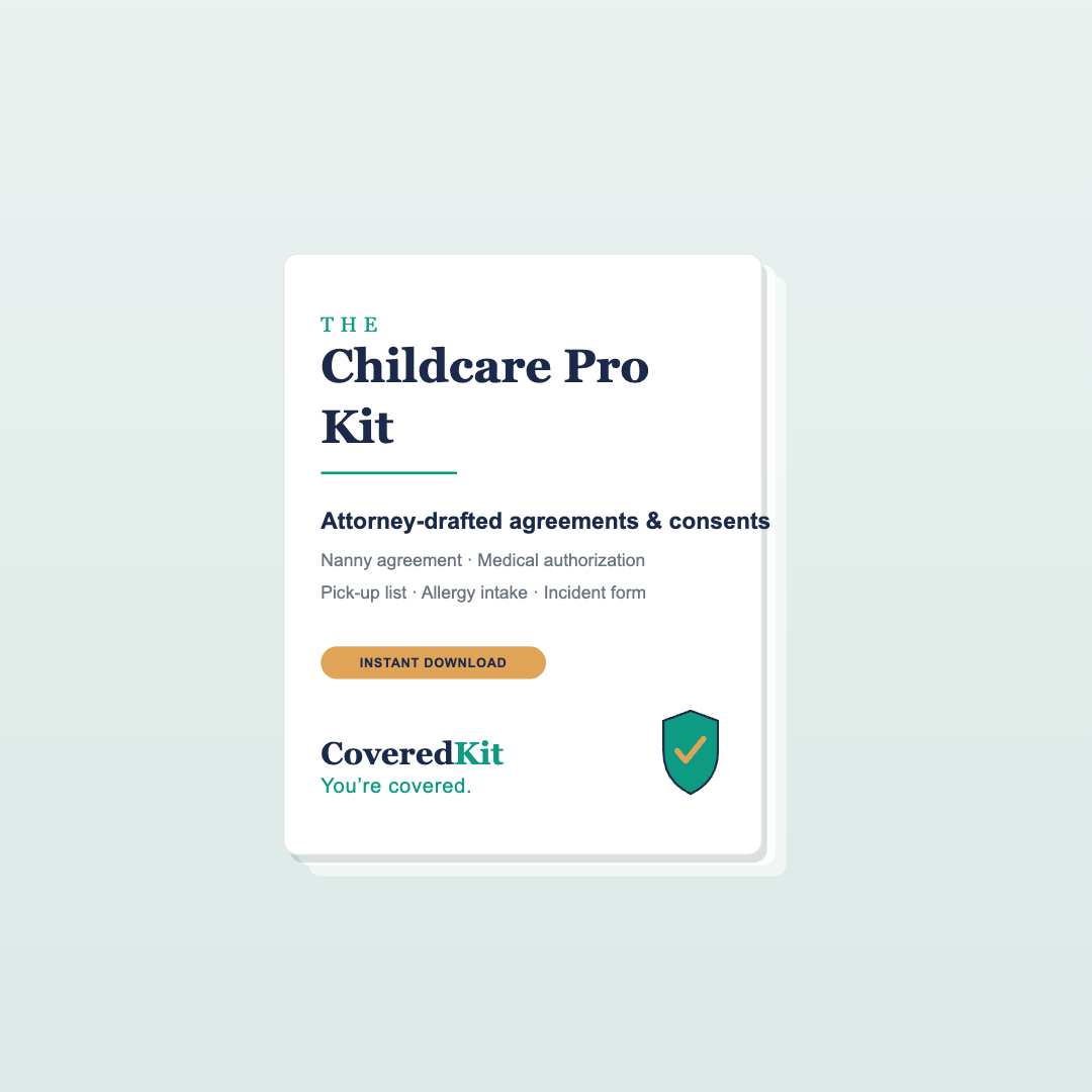 CoveredKit for Nannies & Childcare