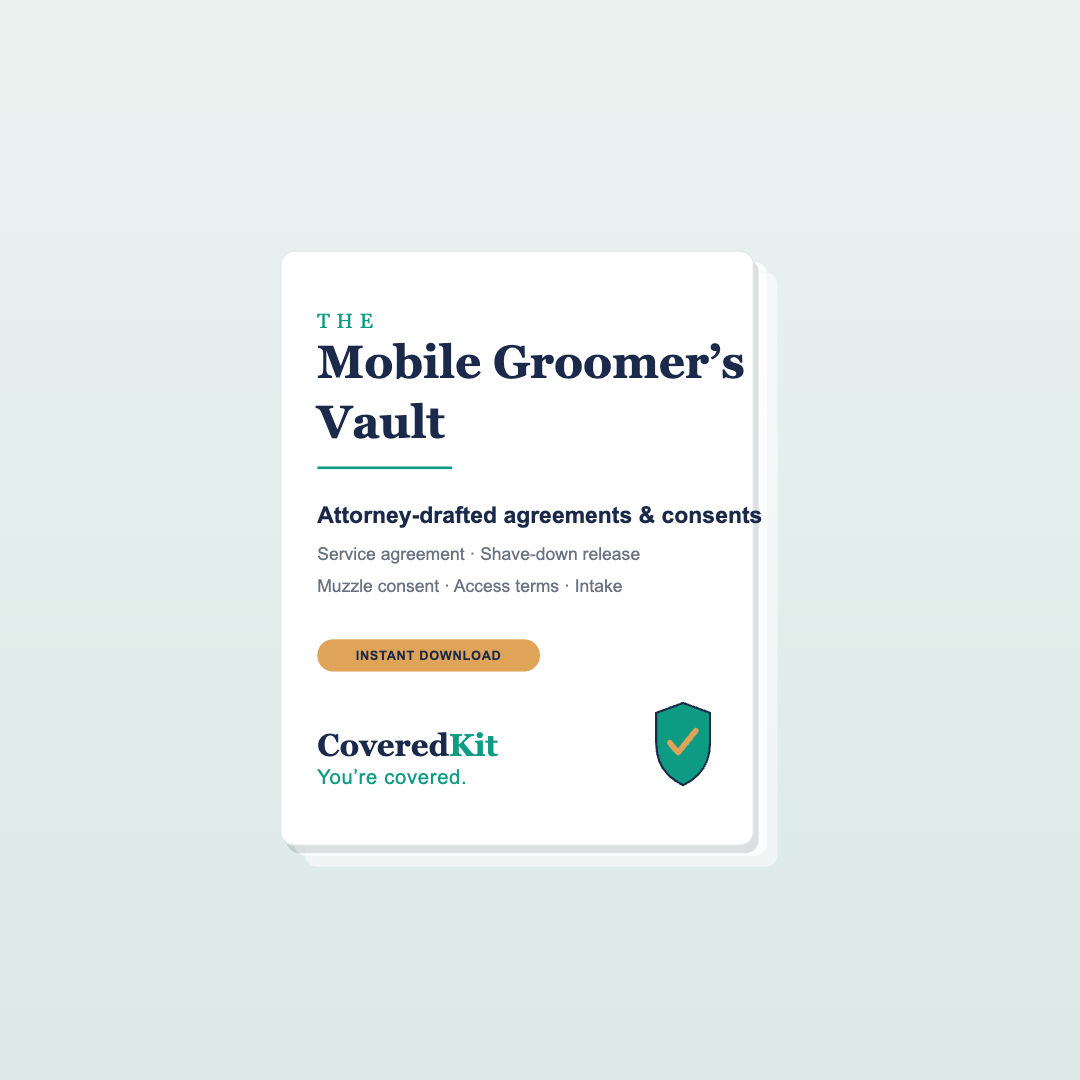 CoveredKit for Mobile Groomers
