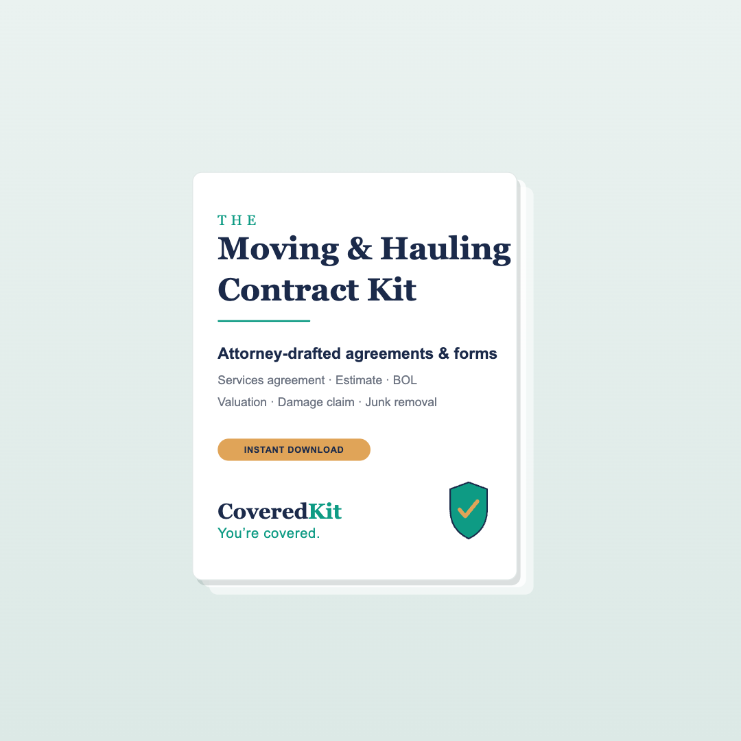 CoveredKit for Movers & Haulers