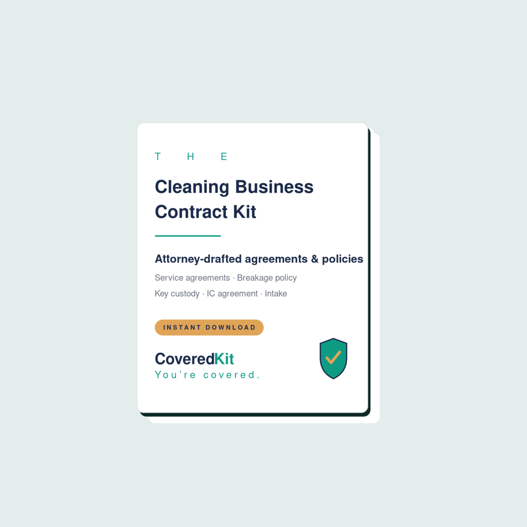 The Cleaning Business Contract Kit
