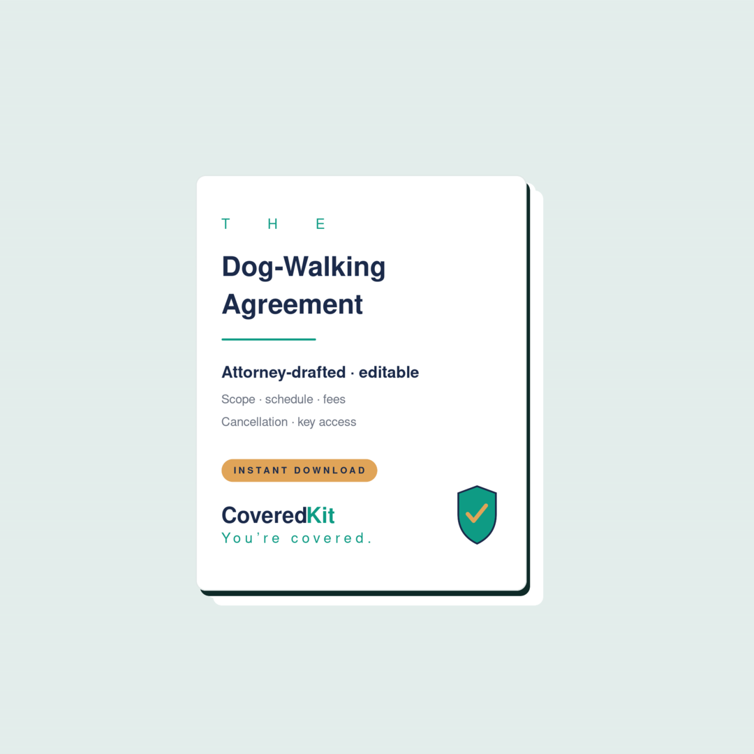 Dog-Walking Service Agreement