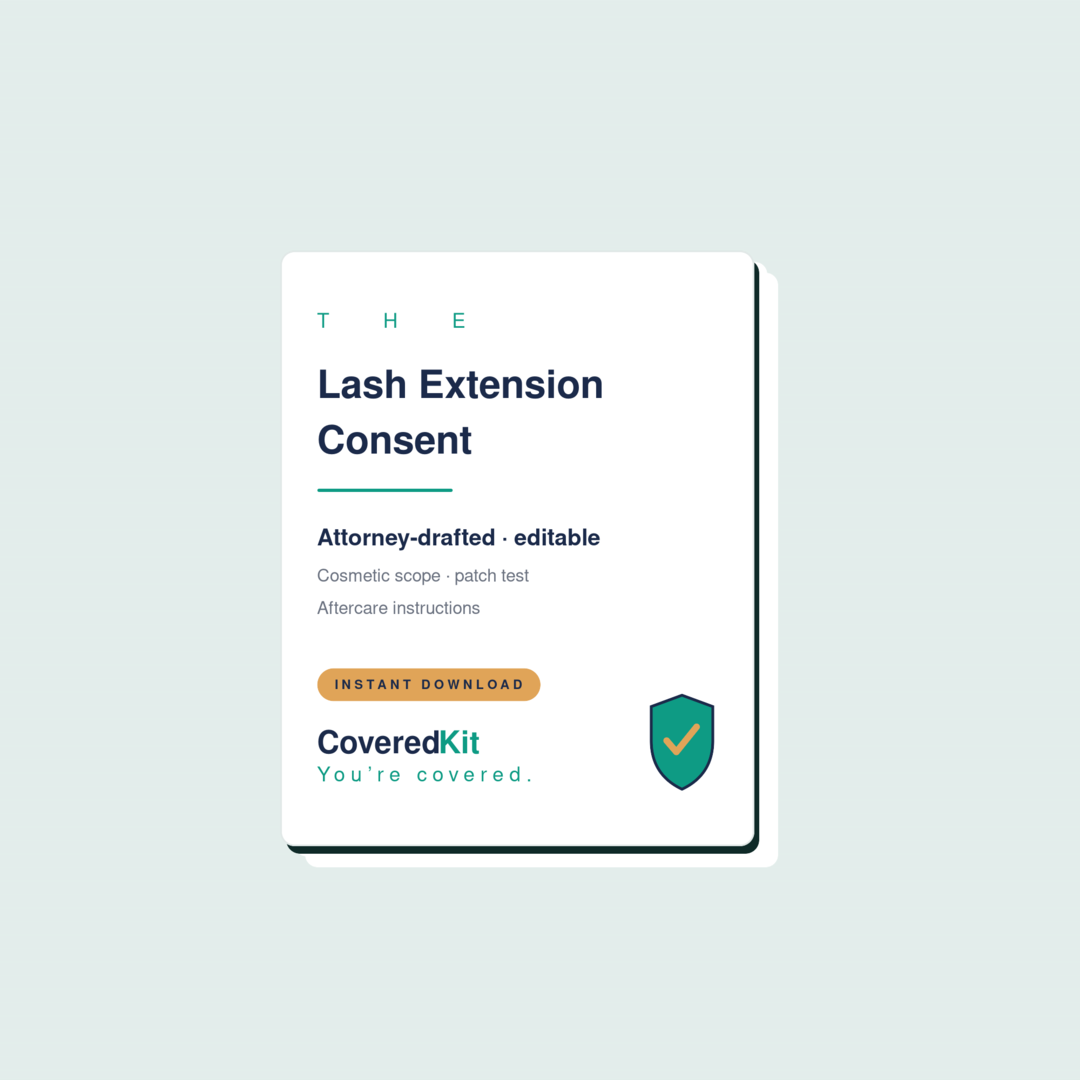 Lash Extension Consent & Aftercare