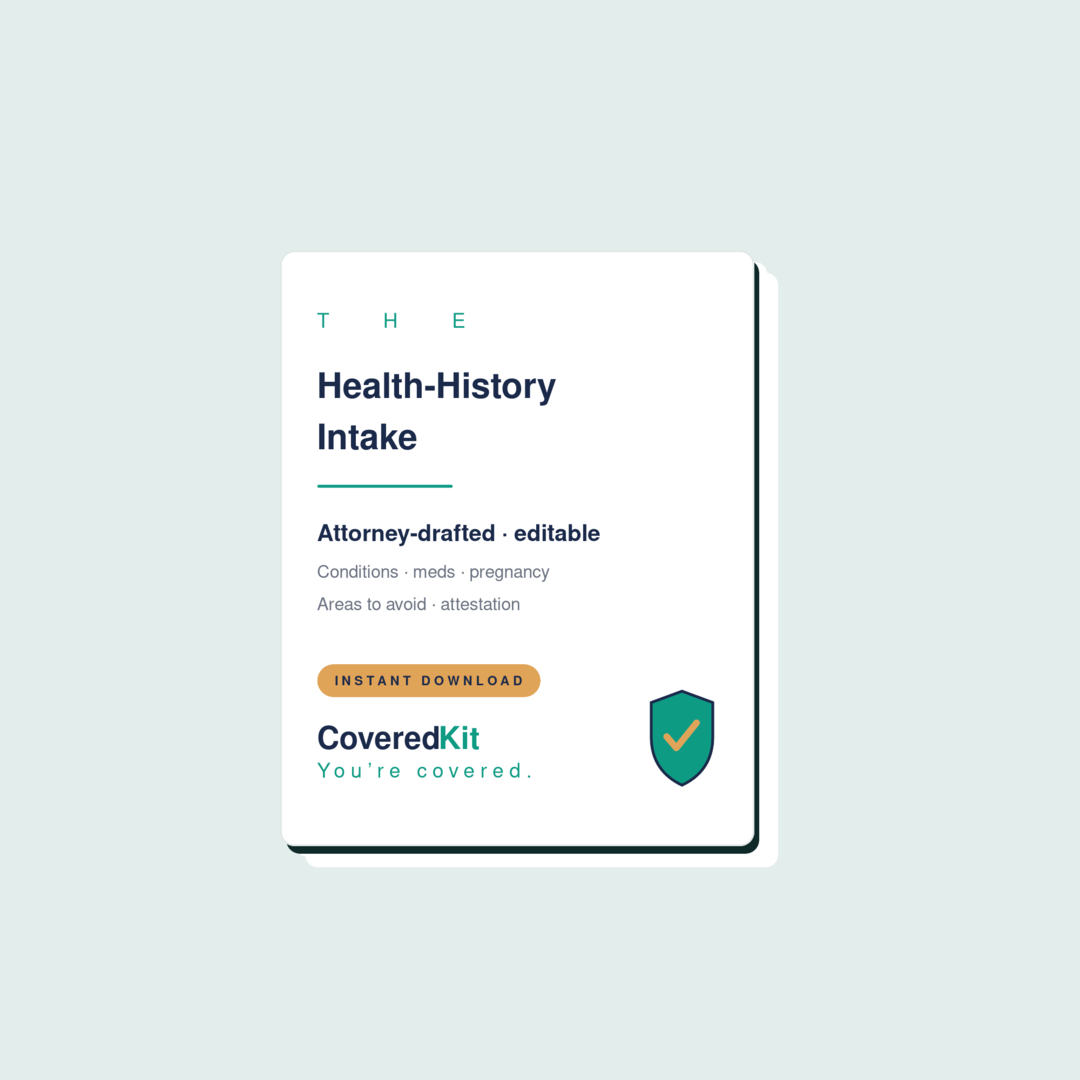 Health-History Intake & Contraindication Screen